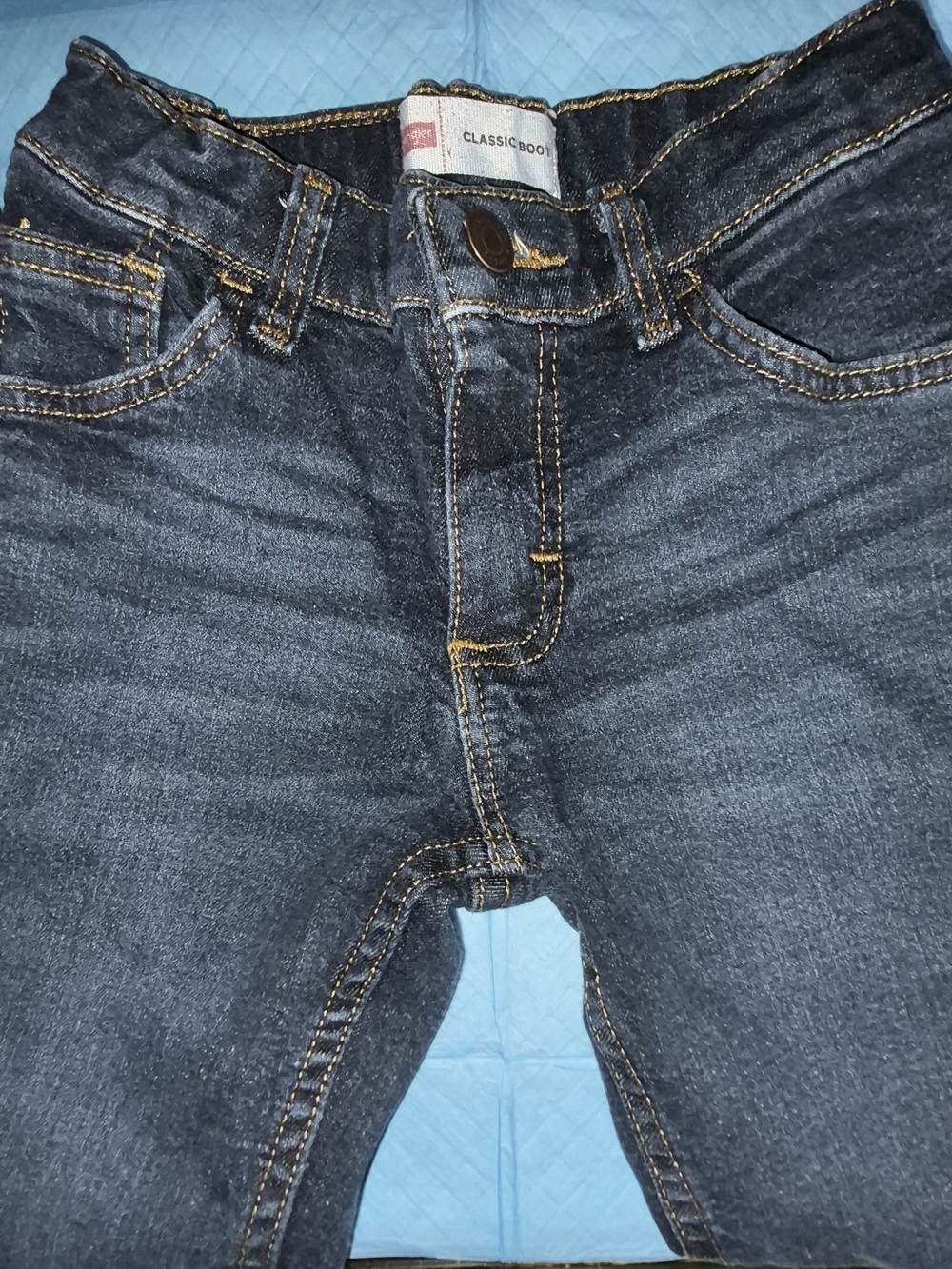 Girls Dark Blue Denim Jeans - Picture 8 of 8